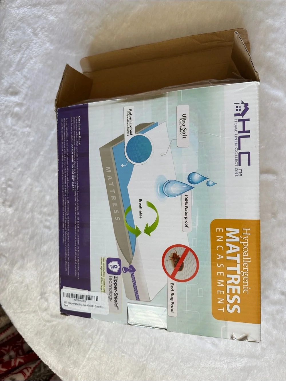Hypoallergenic Mattress Encasement - White